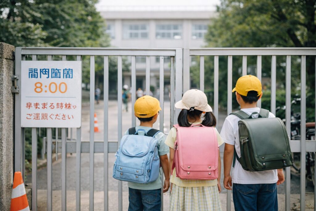 小学校の開門時間と注意点のイメージ画像