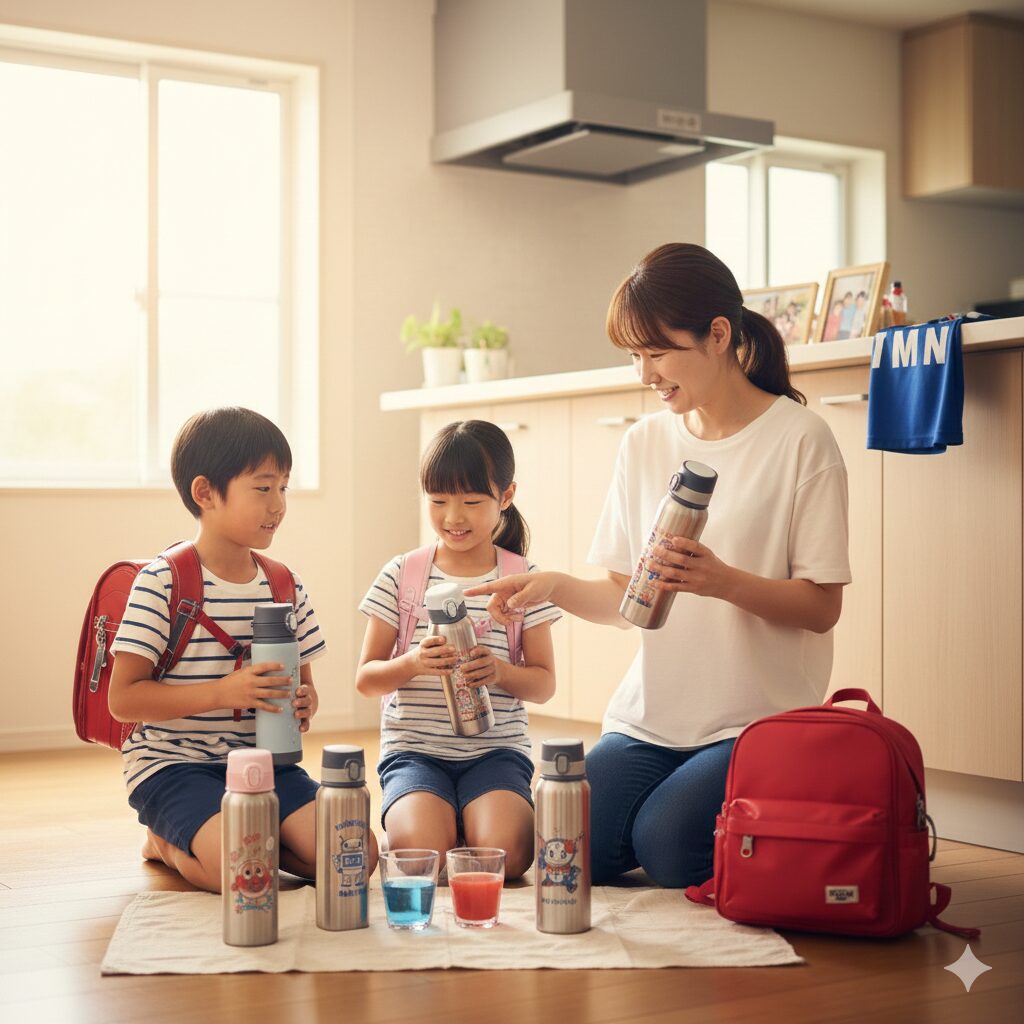 実際に使って分かった水筒の大きさの正解のイメージ画像