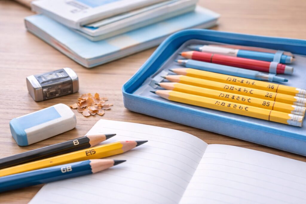 小学校で使う鉛筆の濃さ選びと準備のイメージ画像