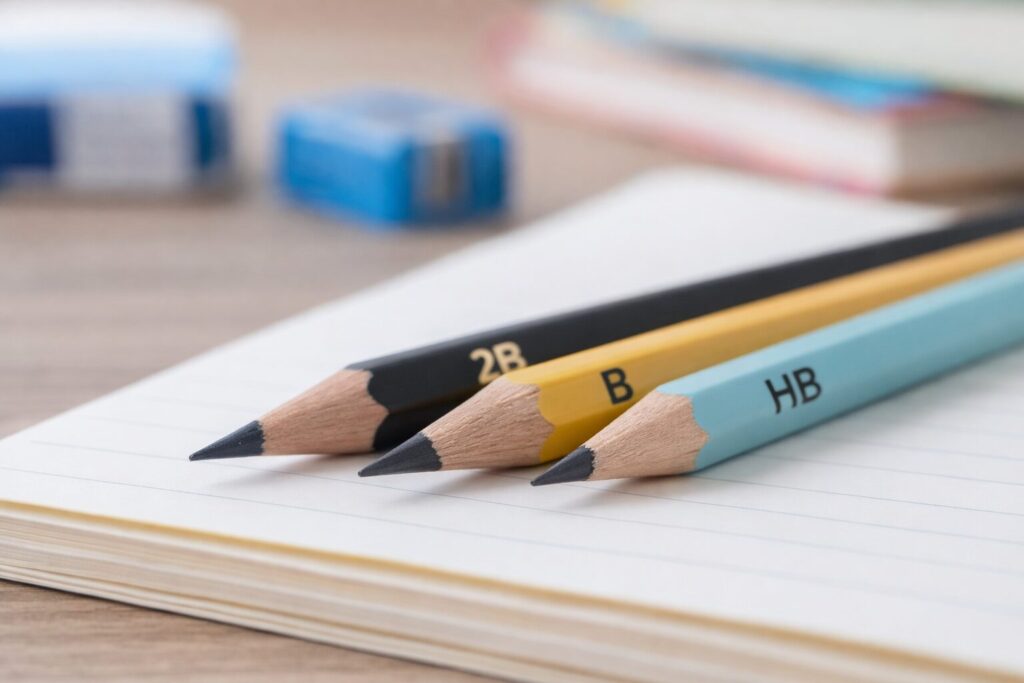 小学校の鉛筆の濃さは2B？のイメージ画像