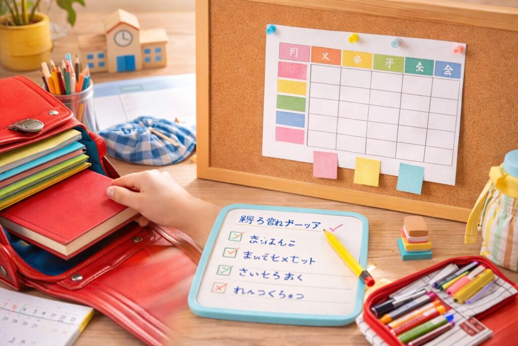 小学校1年生の時間割に備えるのイメージ画像