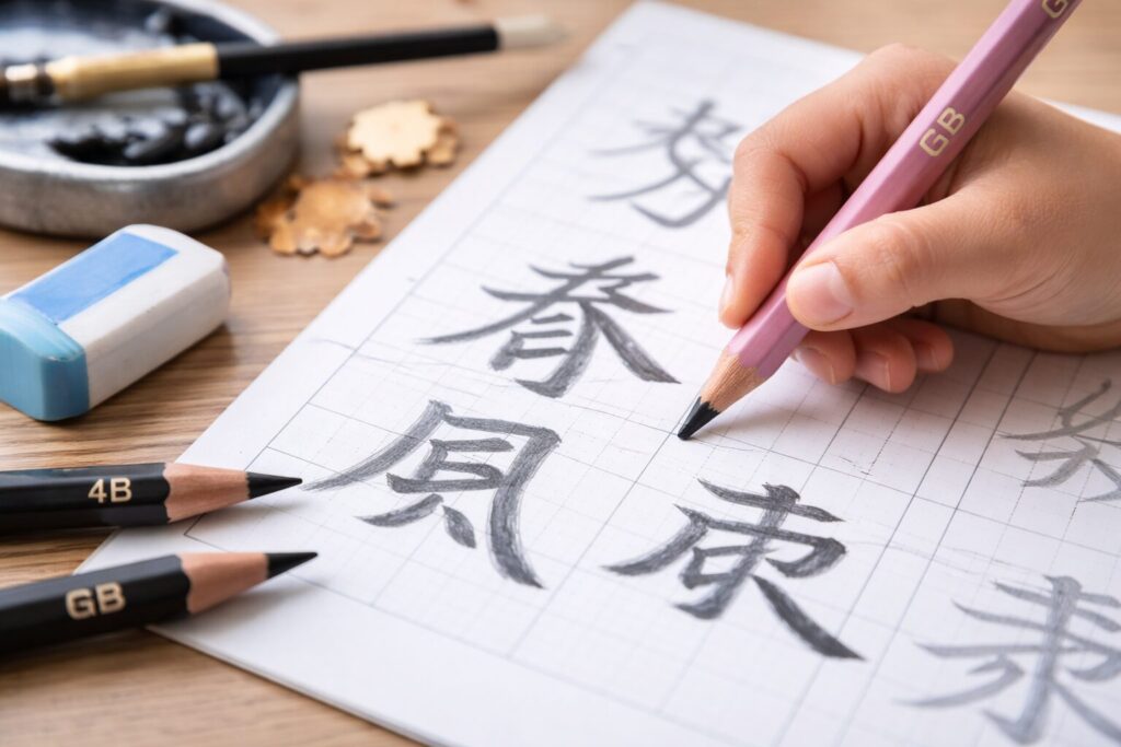 書写は6B・硬筆向きのイメージ画像